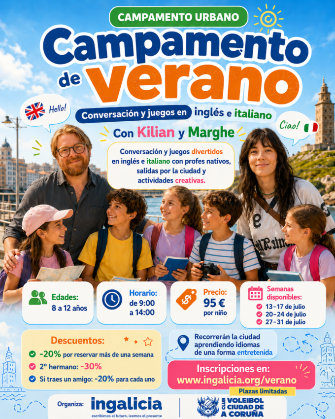 Campamento urbano de verano en inglés e italiano
